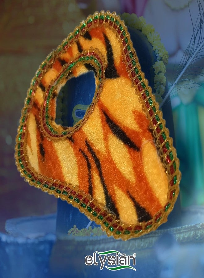 Elysian Cotton Lord Shivling Dress/Fancy Lord Shivling Dress For Lord Shivling (Size Â- 60.96 Cm /24 Inches), Orange - Image 2